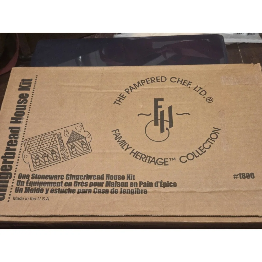 Vintage 2 Pampered Chef Gingerbread House Cookie Molds 1800 House 1805 School